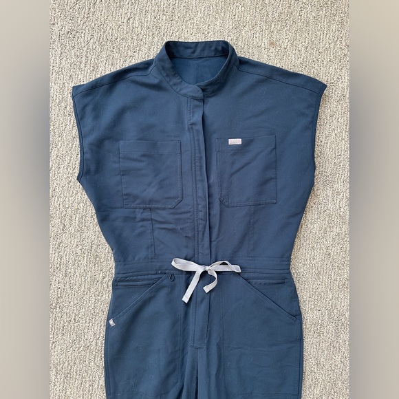 FIGS Rafaela Scrub Jumpsuit - Dark Harbor - Picture 5 of 6